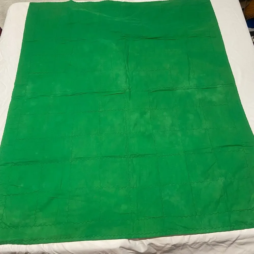 Baby Blanket Farm Animals Birds Green Border & Background Lap Blanket Handmade
